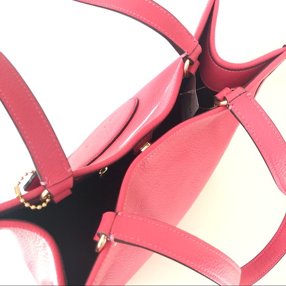 Coach Dempsey Tote Pink Leather Purse Wallet Set - Picture 5 of 12